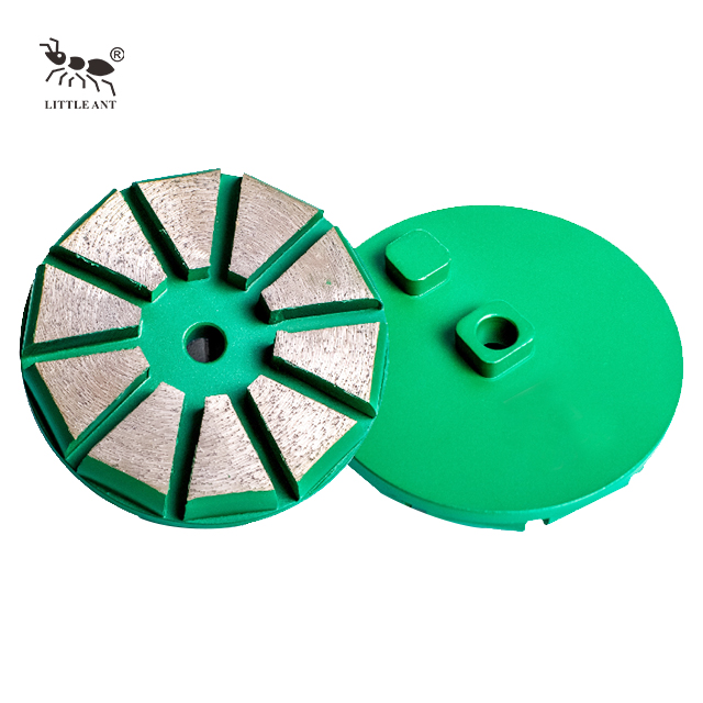 Metal Grinding Plate 10 Gears Air Core for Concrete Triangle Gear Dry And Wet Use Coarse