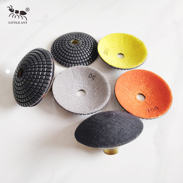 Best Seller Arc-shaped Square Wet Polishing Pad Less Dust for Concrete Stone buff