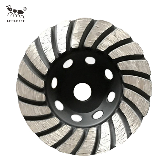 Best Seller Metal Bond Painted Diamond Helical wheel for Grinding Concrete